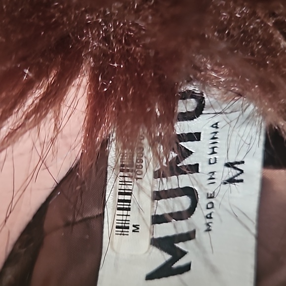 SHOW ME YOUR MUMU PENNY LANE COAT Cocoa Faux Leather Size : M - Picture 6 of 7